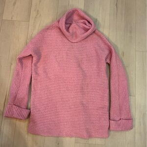 Anthropologie Pilcro Cowl Neck Sweater Women's Size XS Pink Long Sleeve Pullover
